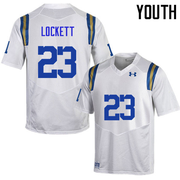 Youth #23 Will Lockett UCLA Bruins Under Armour College Football Jerseys Sale-White